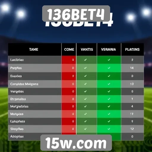 Comparativo entre 136BET4 e outros sites de apostas
